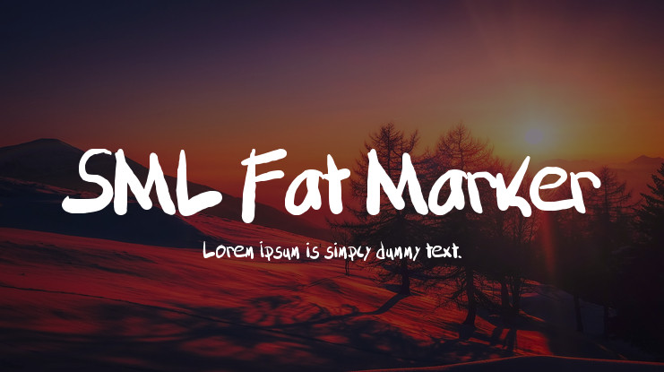Download sml fat marker font for mac
